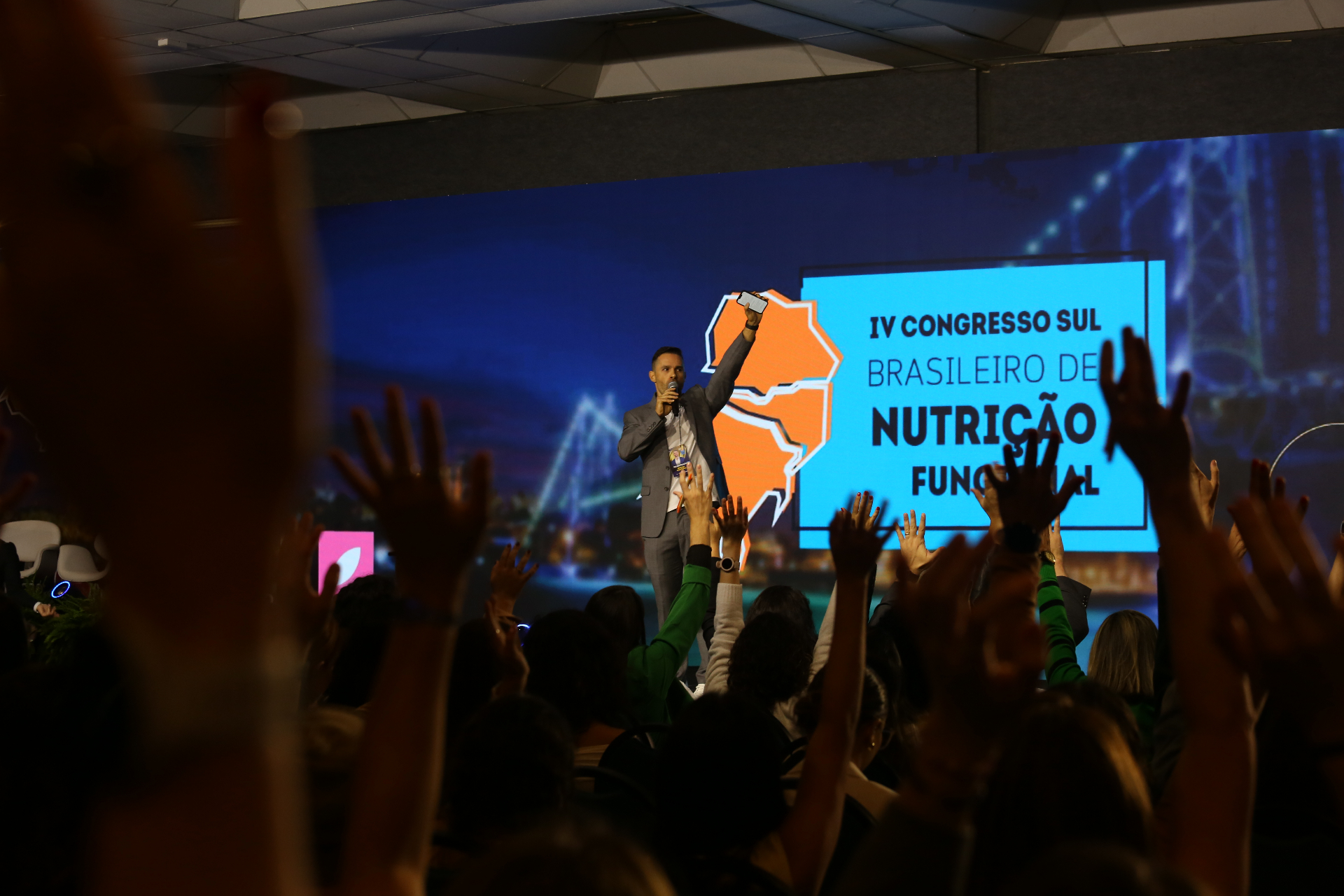 Braian Cordeiro em congresso de Nutrição Funcional